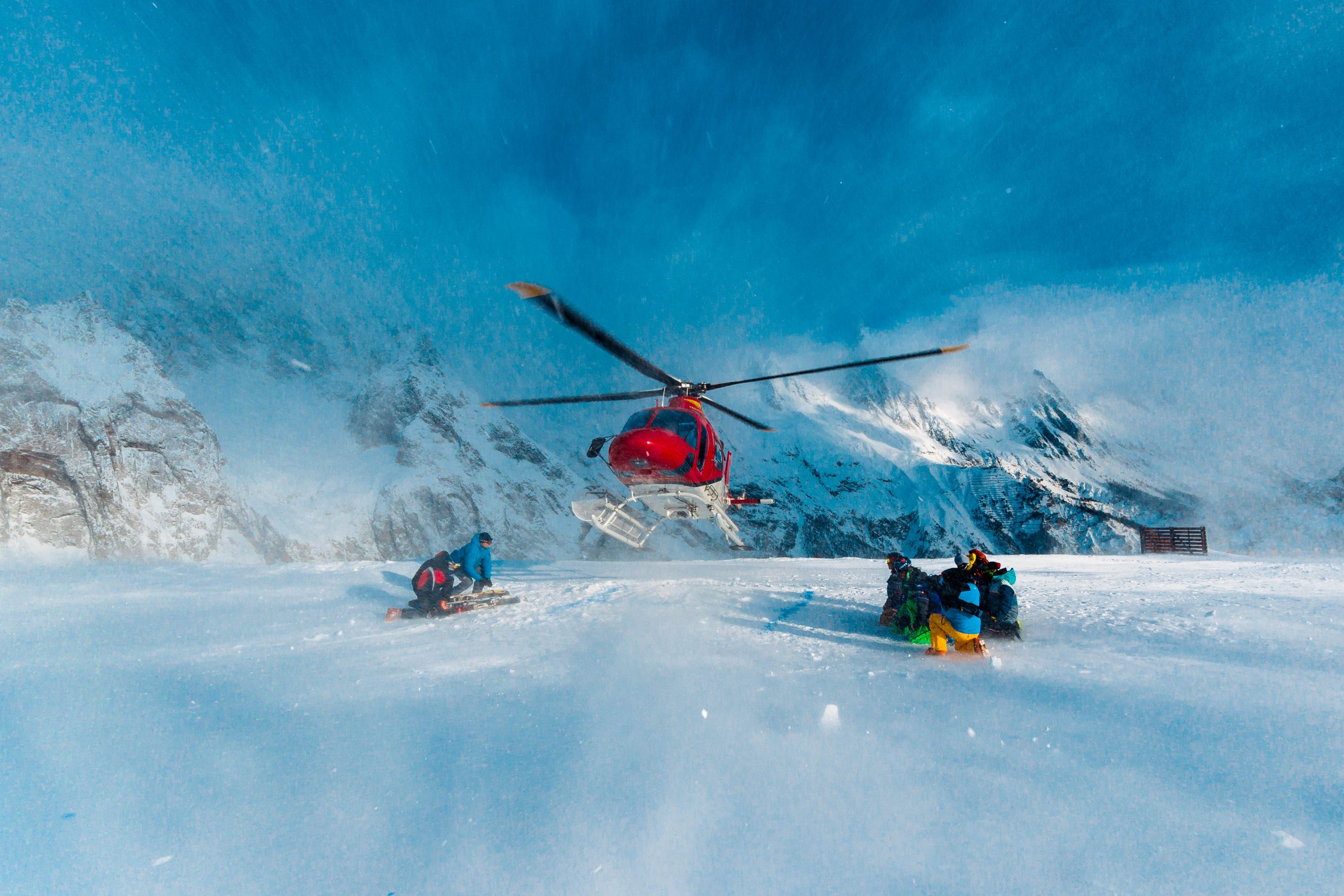 Europe / Mont Blanc  Heliskiing in the Alps