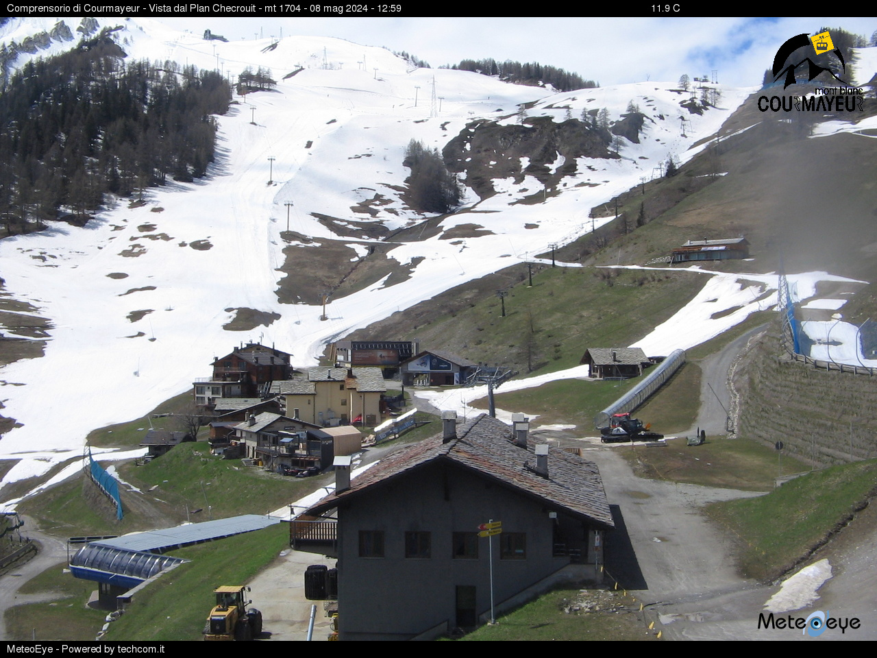 Webcam Courmayeur Mont-Blanc - Plan Chécrouit